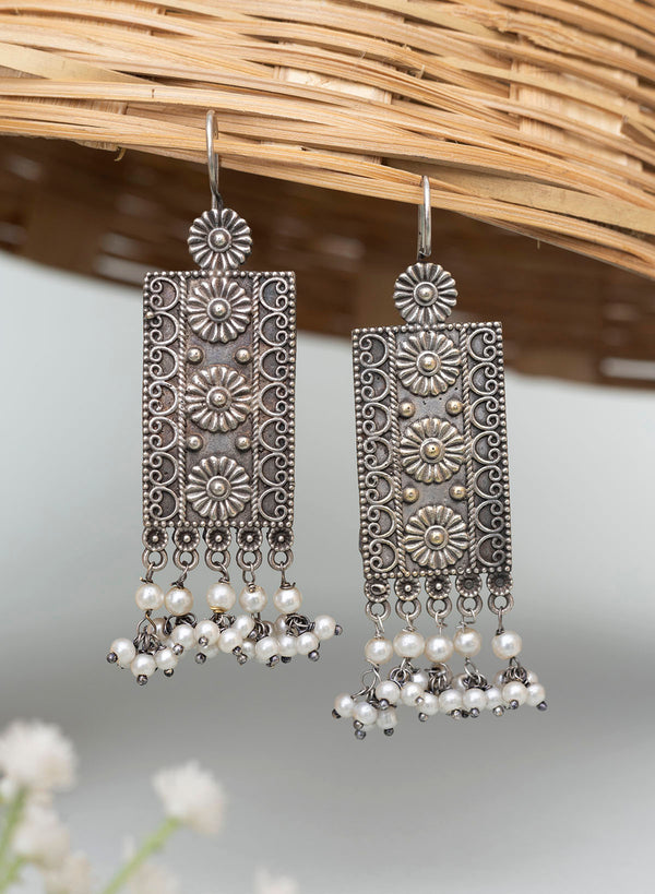 Silver Oxidised Jewellery Earrings 2024 | favors.com
